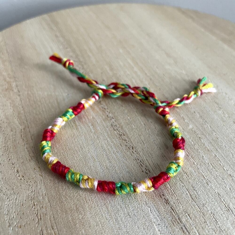 Realtin Bracelet anklet trendy comfortable tie embroidery thread woven gift